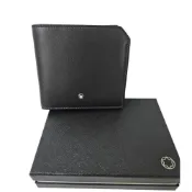 MONTBLANC 萬寶龍 大班系列牛皮零錢袋四卡短夾皮夾(MB131247)