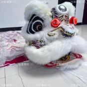 【竹編羊毛獅頭】歡喜舞獅3號 成人兒童舞獅表演整套 雙人舞龍舞獅 招財進寶