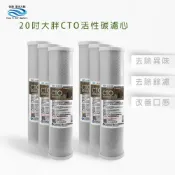 【怡康淨水】20吋大胖CTO燒結壓縮活性碳濾心