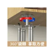 (店+)廚房旋轉掛架．不鏽鋼６鉤吸頂+壁掛兩款安裝懸掛鍋鏟架 湯勺架 掛杯架 創意廚房掛鉤