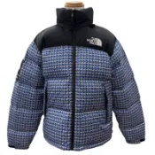 【DOKODEMO】成色極佳 ▼ Supreme SUP THE NORTH FACE 21SS ND42100I 鉚釘 Nuptse 尼龍羽絨外套 藍黑色 M 正品男款