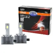 【Osram 歐司朗】LED 新氙光(HID轉LED) D1S 6000K/冷白光 汽車燈泡 公司貨(2入)