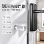 台灣出貨✨ 門後防撞器 透明門擋 免打孔門頂器 浴室門阻 靜音防護 塑膠門檔 30-100mm