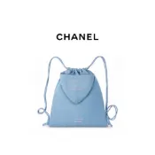 〈在台現貨〉2026 美妝贈品帶盒 收納袋 chanel 收納後背包 香奈兒贈品 束口袋 單寧小香包 提袋 布材質