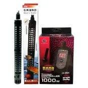 【UP 雅柏】單顯示微電腦控溫器 1000W+ISTA 500W石英加溫棒(魚缸溫度控制/雙感應器 D994+I石500W)
