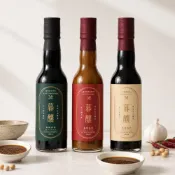 (店+)【MUZHAO 暮朝食粹】手工純釀黑豆蔭油壺底油醬油膏三入組｜年節常備調味（300ml×3 含運）
