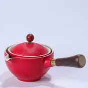 東方國際精品 （熱門爆品）（萬人回購好評）【滿額免運】特來創意 360度旋轉茶具 小康泡茶壺 搖籃式茶具 半自動功夫茶具 飲茶套裝 家用茶具