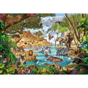 【好森HoSng】非洲水坑動物區｜3000片拼圖 Clementoni
