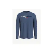 (店+)全新正品 Tommy Hilfiger 經典皇家藍時尚長袖T恤 Tommy Jeans時尚長袖大學T 潮T  男版S號