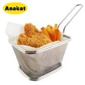 1pc Mini Mesh Wire French Fry Chips Baskets Net Strainer Kit