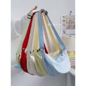 Bag House👜 馬卡龍簡約手機小包包女日係ins小清新小衆餃子包森係少女斜挎包