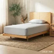 【有情門】STRAUSS 新沐陽多福床組-矮背 3.5x6.2呎/GL22.5(製作期2-3週/實木/MIT/單人床/床架/床組)