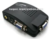 全新盒裝 AV 轉 VGA 視訊轉換器 TV to PC 電視轉電腦 支援1920x1080 監控器接電腦螢幕 S端子