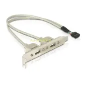 【大台南電腦量販】USB 擴充後檔版 2孔 2埠 擴充線 9pin 檔板 主機板 USB 2.0