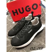 高雄凡賽斯歐洲精品 HUGO BOSS BOSS 紅標 白色字體LOGO 素面 黑色 布鞋 休閒鞋