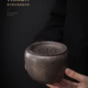 複古帶蓋 茶渣 家用 桌麵高檔 建水 水缸陶瓷 收納 過濾配件 茶具 水盂水桶  茶具 功夫茶具套裝 複古 茶道 茶具組