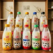 國農牛乳 保久乳 牛奶 240ml/罐 玻璃瓶 易開罐 調味乳 原味 果汁 麥芽 草莓 巧克力 栗子 哈密瓜 香蕉 黑糖