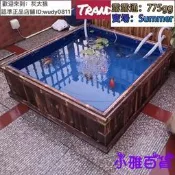 +實木外箱刀刮布帆布魚池養殖烏龜錦鯉專用地缸箱舍槽陽飯店家用&&