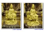 【九龍佛具】觀世音菩薩 自在觀音 觀音媽 觀自在菩薩﹝冷陶 三寸六﹞佛像雕刻設計藝品木雕 佛桌佛櫥佛聯佛具用品@台北板橋