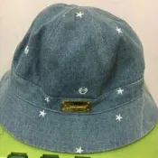 UNDER PEACE 草寫金屬鐵牌牛仔星星漁夫帽