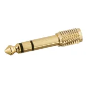 德國Sennheiser森海塞爾TRS 3.5mm母轉公6.35mm音源轉接頭549346(鍍金端子;將公1/8 轉成公1/4 音訊轉接器)