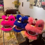 醒獅南獅佛山舞獅獅頭兒童羊毛獅子頭舞獅道具學生表演套裝雙人舞獅全套傳統民俗節慶表演用品舞龍舞獅道具學校社團演出訓練用品