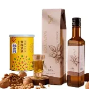 【Chiu Le Fu 秋樂富】享嘉 香醇杏仁茶250g+秋樂富 核桃油(可生飲、酸價0.5%)250ml (兩款各1)