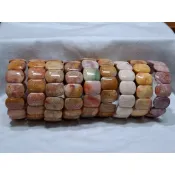珊瑚玉🪸生日送禮 🎁送禮推薦 任選2條550🪸珊瑚玉 手排  一物一拍 有機寶石 會開花的玉石 菊花玉 17-18手圍