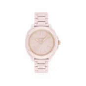 [昇恆昌宅配網] Coach 蔻馳(精品) COACH KITT粉色陶瓷水晶女錶-34mm