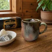 柴燒500cc古樸落灰桑椹紫金馬克杯 / 啤酒杯 / 小平凡手作