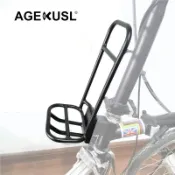 AGEKUSL 自行車前架籃前貨架豬鼻架鋁合金用於 Brompton Pikes 3Sixty Royale 折疊自行
