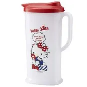 正版授權 日本 三麗鷗 HELLO KITTY 凱蒂貓 塑膠冷水壺 飲料壺 冷水壺 水壺 2L