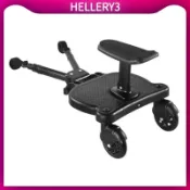 [HelleryQ] 時尚兒童推車踏板適配器第二個兒童輔助拖車雙胞胎滑板車掛鉤兒童站立板帶座椅