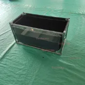 單面透明帆布魚池帶支架觀賞池加厚簡易大型水產養殖水箱防漏水池（廠商直發咨詢運）