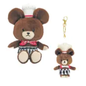 【日本進口】【小熊學校 the bears' school】傑琪 絨毛玩偶 / 吊飾 (廚師) newii