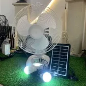 【3C驗證】風扇套裝搖頭充電風扇帶燈臺扇爆款東南亞熱銷092交流直流太陽能電風扇 落地扇 吊扇 壁扇 工業風扇