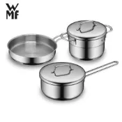 【WMF】Mini可堆疊不鏽鋼鍋均一價（三款可選） 14cm高身湯鍋/16cm單柄鍋/18cm平煎鍋