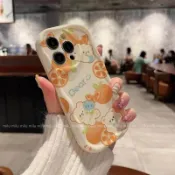 OPPO Reno 15 5G可愛小熊手機殼 15F橘子卡通保護殼 Pro Max A6x 14 14F防摔殼 手繪風