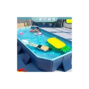 (店+)大型支架游泳池可折疊兒童家用成人戶外戲水池免充氣帆布水上樂園