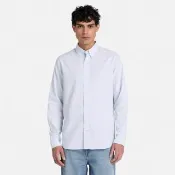 【Timberland】男款天藍色長袖牛津襯衫(A29D3B02)