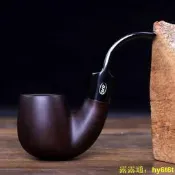 推薦款石楠木匈牙利式過濾煙斗男士老式實木煙袋鍋手工煙鍋