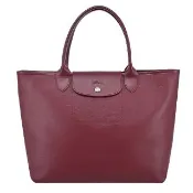 【LONGCHAMP】LE PLIAGE CITY系列PVC帆布托特包(深紫)