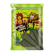 【小浣熊】爆炸酥海苔 35g 薄鹽原味 全素 厚切 岩烤 椒鹽 素食 海苔