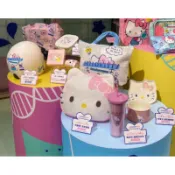 🚩現貨💬快速出貨🔑🉐️來店禮🔜發票/刷卡 夢時代Hello Kitty 雙層涼水杯 玻璃餐盒 折疊購物包 碗盤 交換禮物