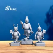 翰客廟藝模型-神童爺/神童祖師 模型神像公仔 模型廟會