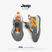 🔥免運 臺灣出貨🔥 Jeep童鞋 春秋熱賣 革面防水 運動鞋 男童跑步鞋 戶外 登山鞋