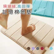 珊瑚絨記憶地墊 地毯 地墊 腳踏墊 防滑墊 止滑墊 踏墊 浴室地墊 廚房 客廳 吸水 居家