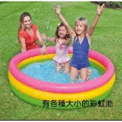 【附電子發票】兒童彩虹池圓池方打氣筒兒童戲水水池魚池泡水池多種尺寸兒童戲水各式戲水池泡水池，兒童釣魚組水池游泳池