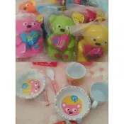 why and 1/2/絕版/普普熊/鐵盒娃娃/錄音熊錄音娃娃/玩偶/兒童餐具/餐盒
