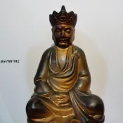 新品*熱銷*老紫砂泥塑 清水祖師.蓬萊祖師公 家用供奉收藏工藝擺件 請注意，不是全新喔